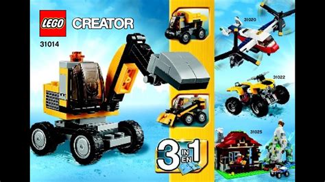 lego creator mini digger instructions|lego 3d build instructions.